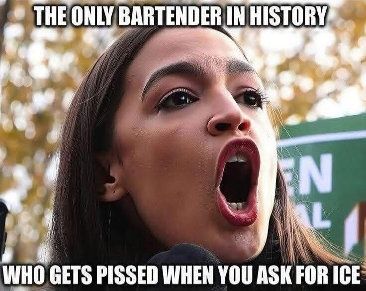 THE ONLY BARTENDER IN HISTORY WHO GETS PISSED WHEN YOU ASK FOR ICE