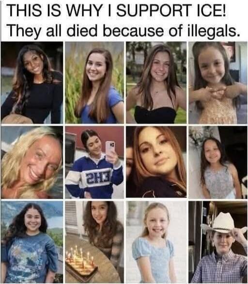 THIS IS WHY I SUPPORT ICE! They all died because of illegals.