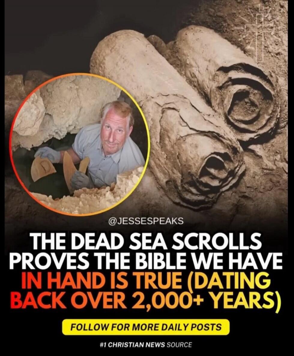 THE DEAD SEA SCROLLS PROVES THE BIBLE WE HAVE IN HAND IS TRUE (DATING BACK OVER 2,000+ YEARS) FOLLOW FOR MORE DAILY POSTS #1 CHRISTIAN NEWS SOURCE