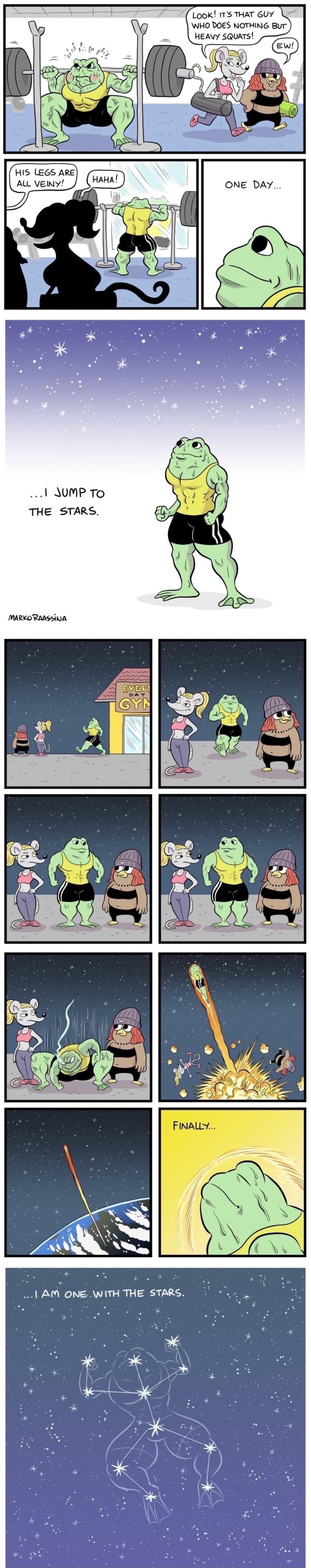 Look 1T THAT 607 WHO DOES NOTHING BuT ONE DAY 1 JUMP To THE STARS