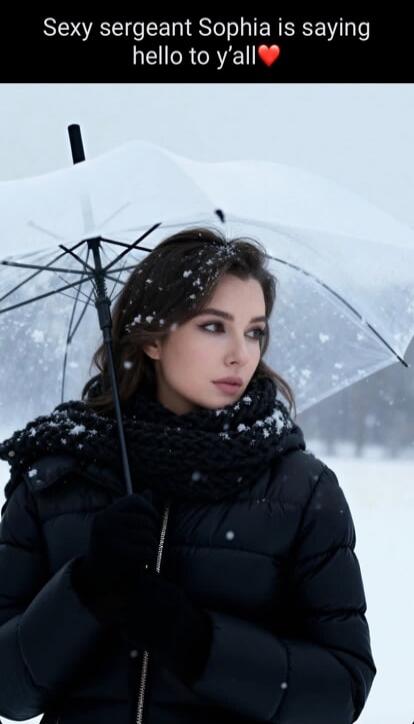 Sexy sergeant Sophia is saying hello to y'all❤️