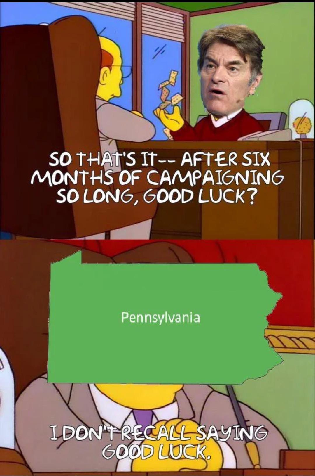 SO THAIS T AFTER SIX MONTHS OF CAMPAIGNING SO LONG GOOD LUCK