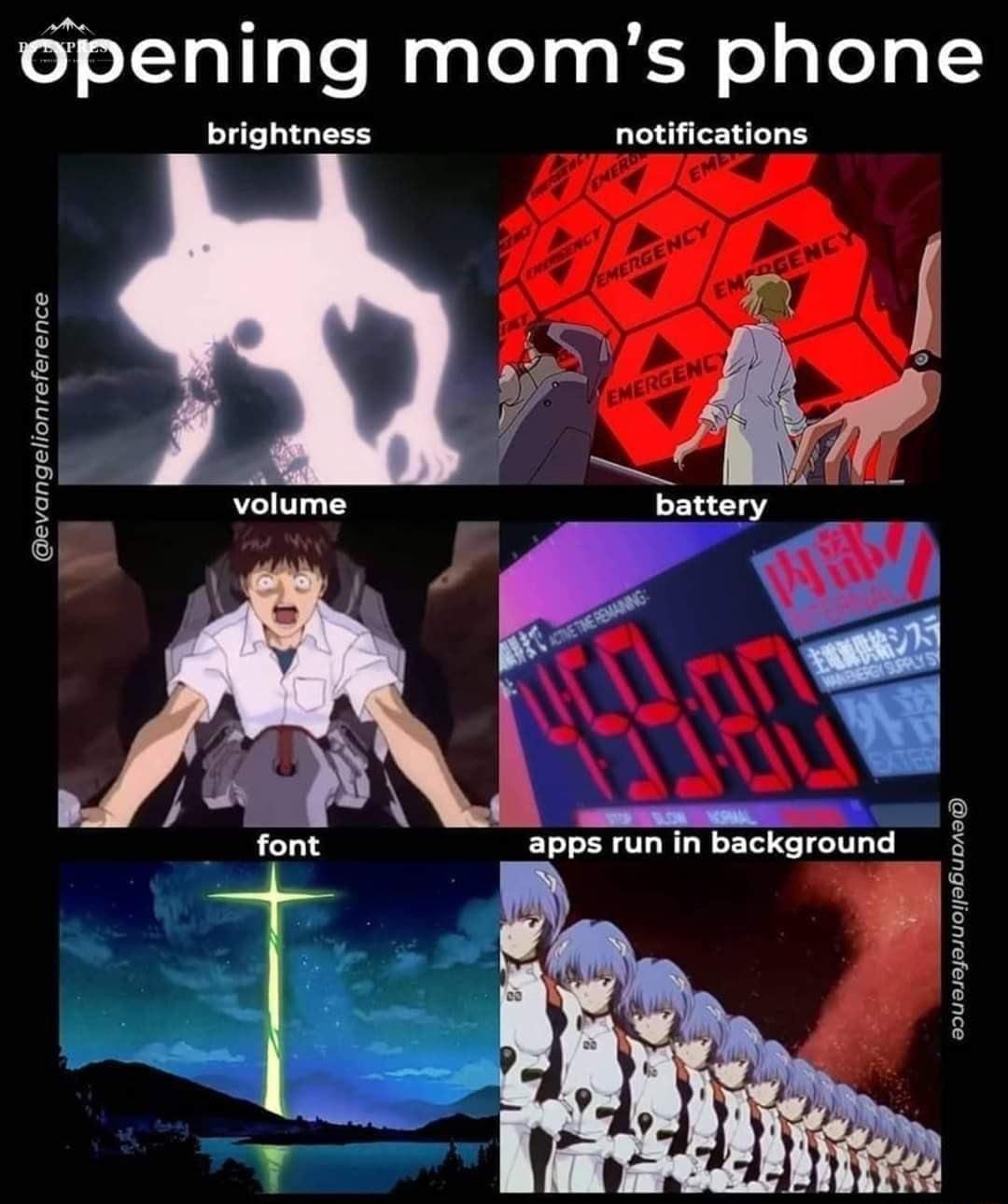 opening moms phone brightness notifications volume evangelionreference ERIEVETEY VT ET Sl Y YT 0