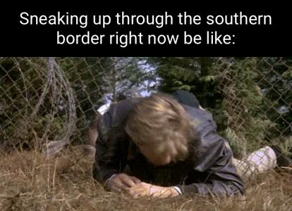 Sneaking up through the southern border right now be like