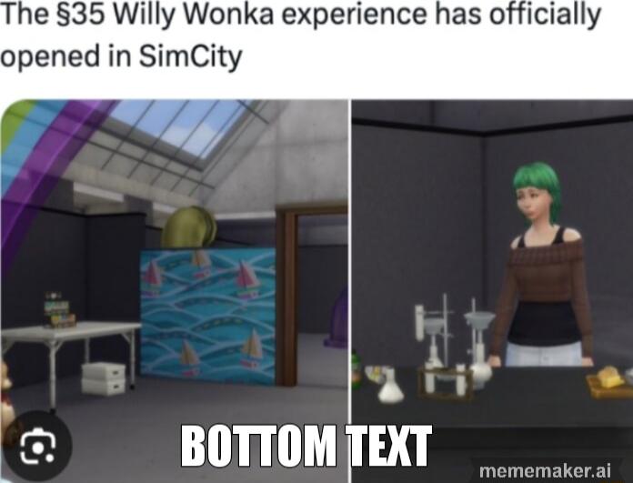 he 35 Willy Wonka experience has officially opened in SimCity L q HFrT e BOTIOMJEXT mememakeral