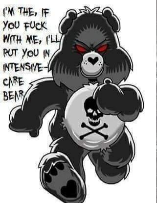I'M THE, IF YOU FUCK WITH ME, I'LL PUT YOU IN INTENSIVE- CARE BEAR