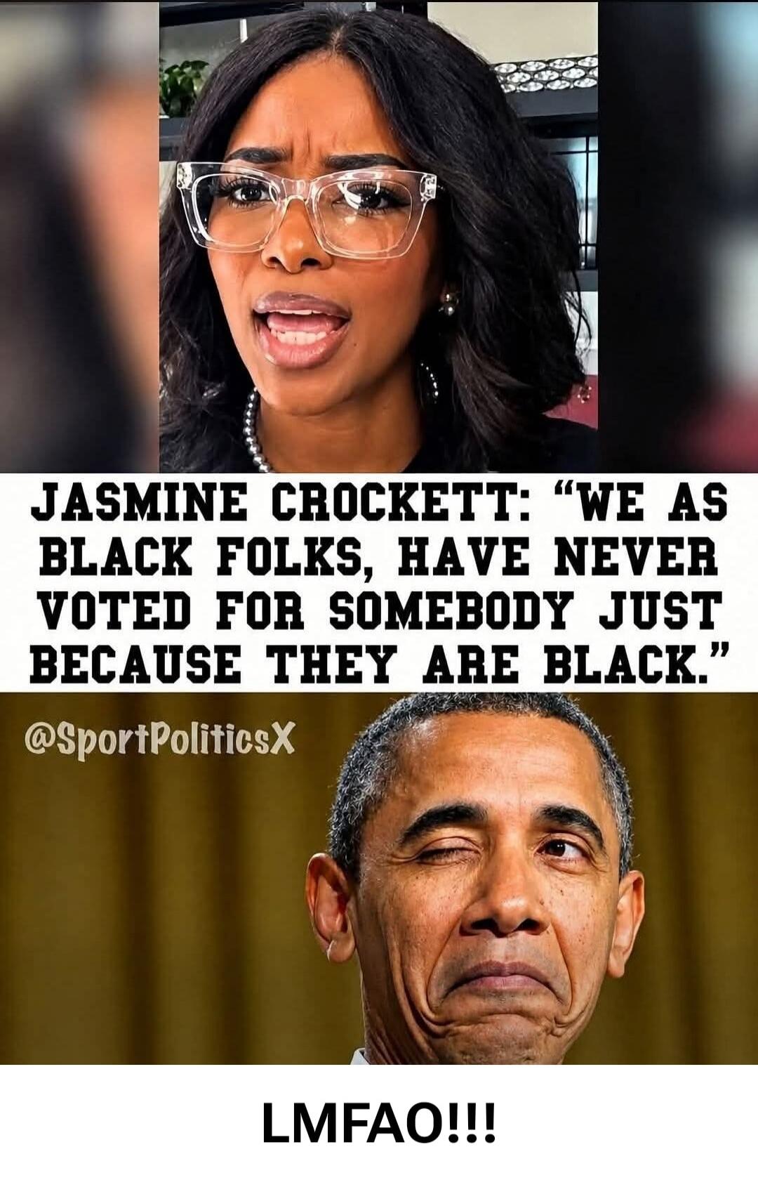 JASMINE CROCKETT: 