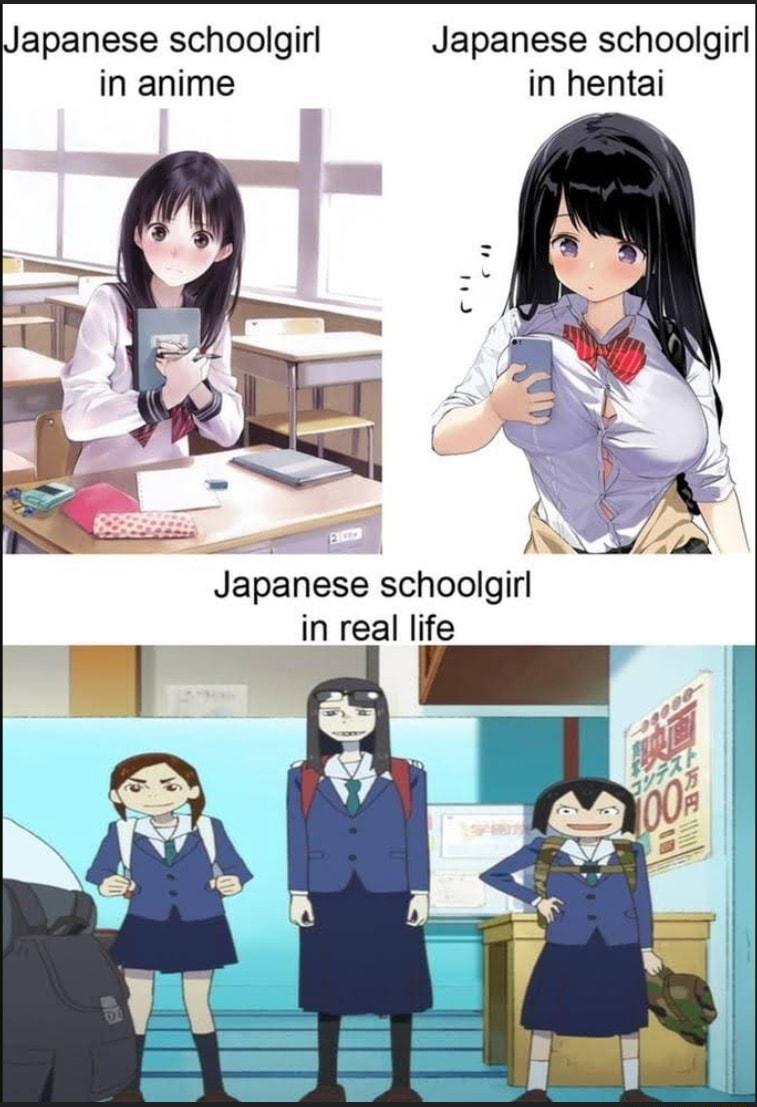 Japanese schoolgirl Japanese schoolgirl in anime in hentai