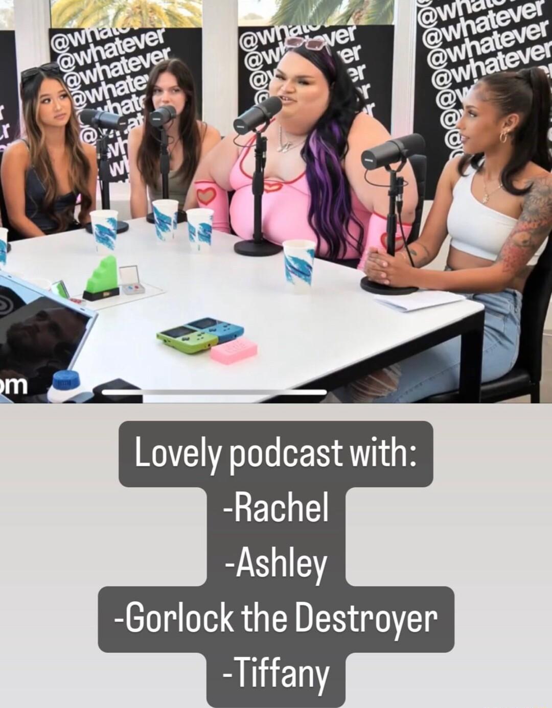Lovely podcast with Rachel Ashley Gorlock the Destroyer Tiffany