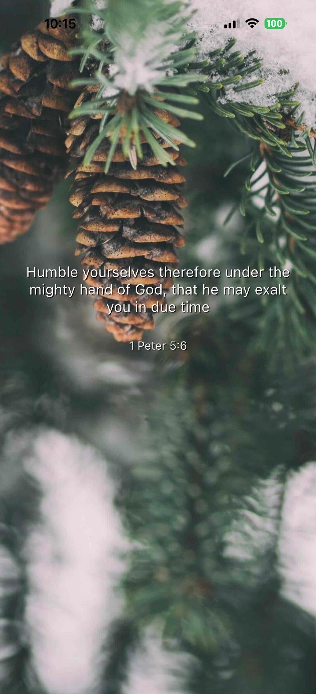 Humble yourselves therefore under the mighty hand of God, that he may exalt you in due time
1 Peter 5:6