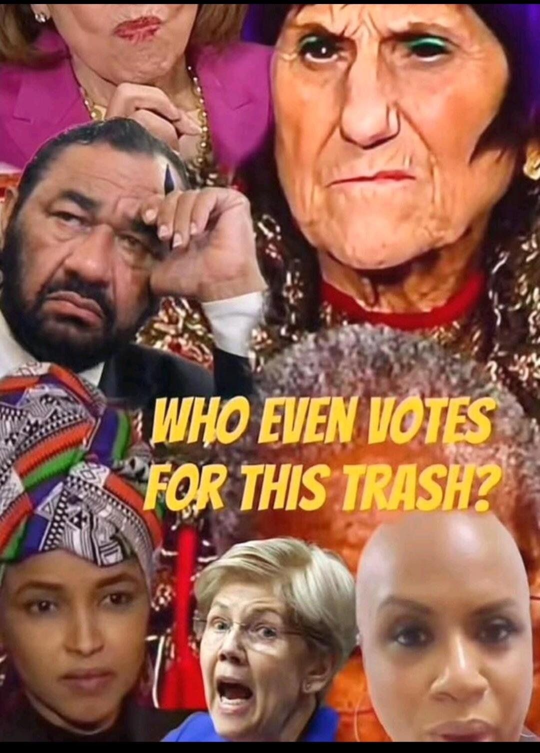 WHO EVEN VOTES FOR THIS TRASH?