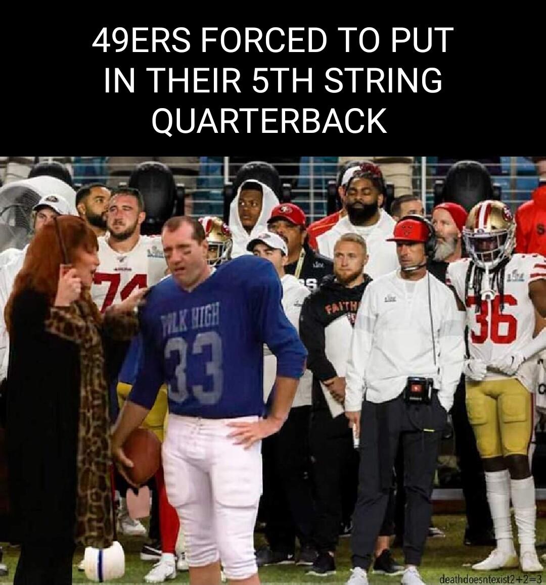 49ERS FORCED TO PUT IN THEIR 5TH STRING QUARTERBACK