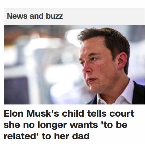 News and buzz Elon Musks child tells court she no longer wants to be related to her dad