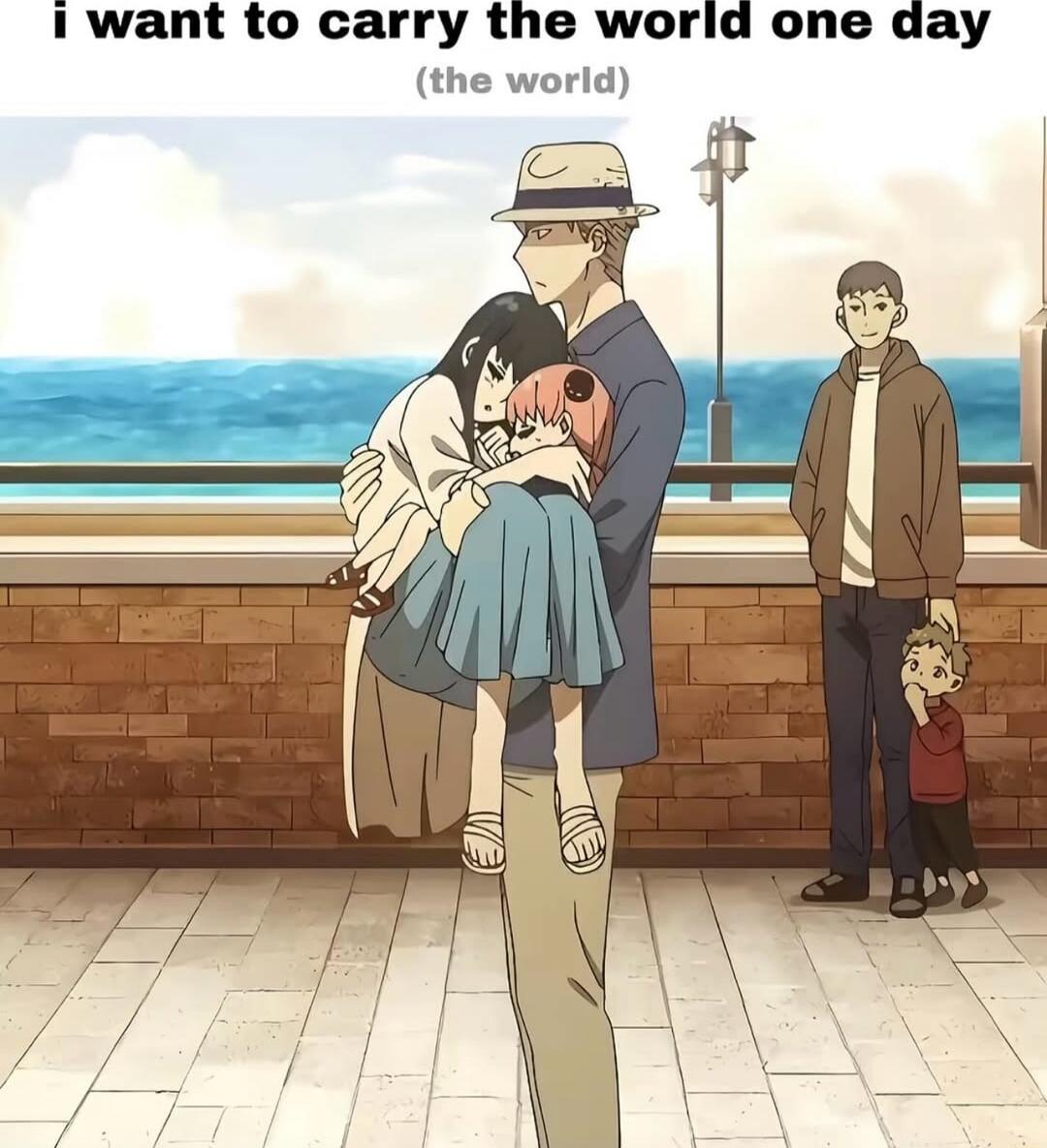 i want to carry the world one day (the world)