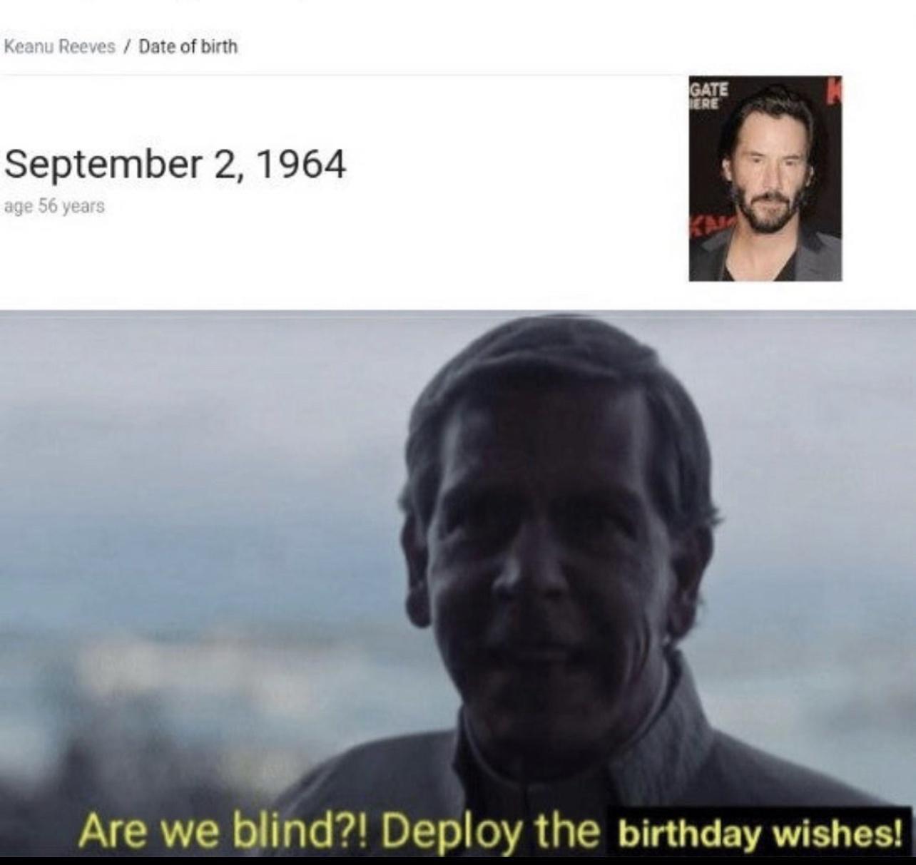 September 2 1964 Are we blind Deploy the birthday wishes