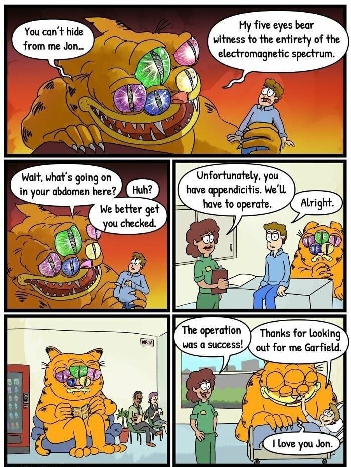 Hy five eyes bear witness fo the entirety of the s Wat uhats oing on Dnforchly in your abdomen here A uh JM bave appendictis Well nnpamm Thanks for Looking as a success emfnrmrfuld