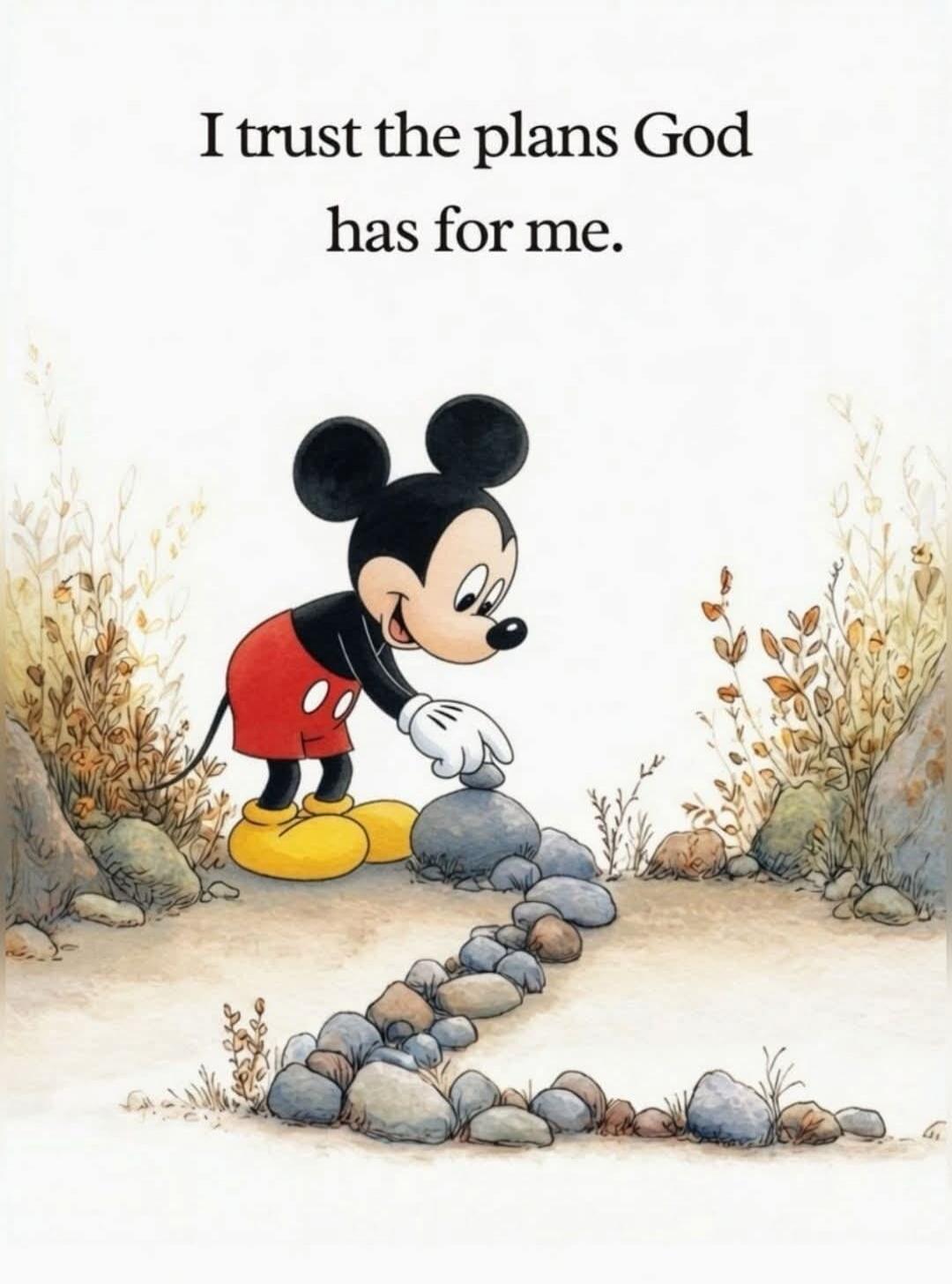 I trust the plans God has for me.