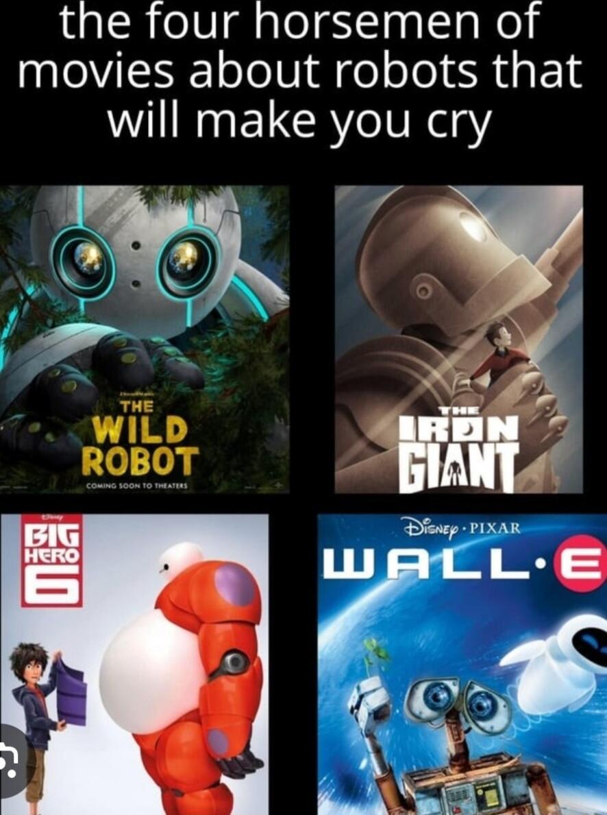 the four horsemen of movies about robots that W NG ELCE I ReaY