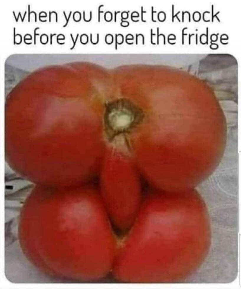 when you forget to knock before you open the fridge
