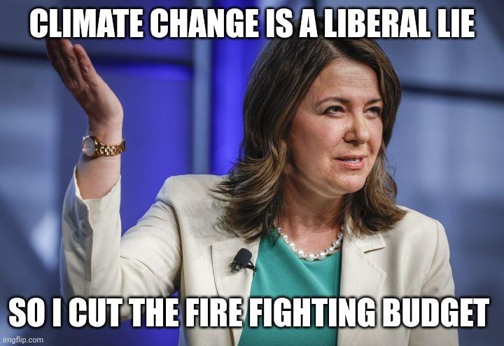 CLIMATE CHANGE ISA LIBERAL LIE i S0l CUTTHE HIRE FIGHTINGBUDGET