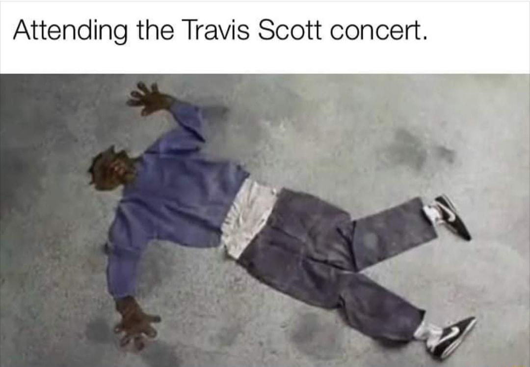 Attending the Travis Scott concert