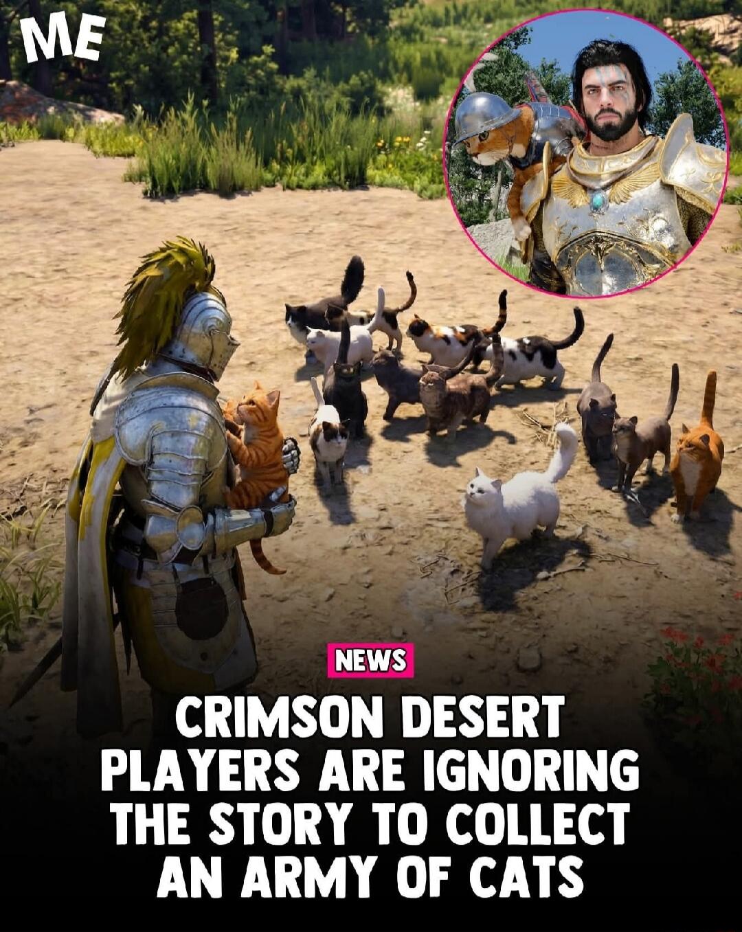 ME NEWS CRIMSON DESERT PLAYERS ARE IGNORING THE STORY TO COLLECT AN ARMY OF CATS