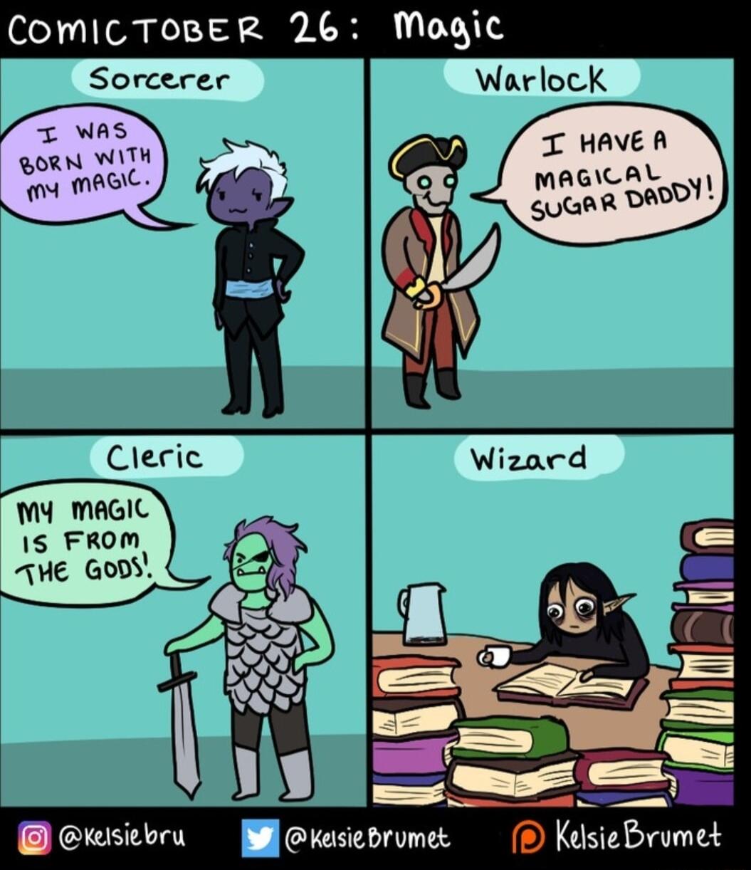 COMICTOBER 26 Magic Sorcerer T HAVE A MAGICAL SR DAY erusicory l kesietromes B KelsieBromet