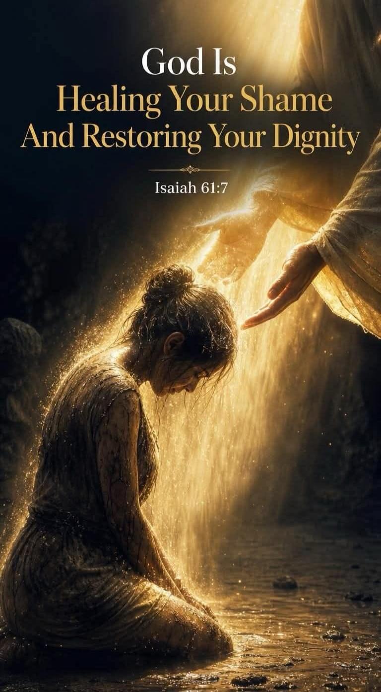 God Is Healing Your Shame And Restoring Your Dignity. Isaiah 61:7