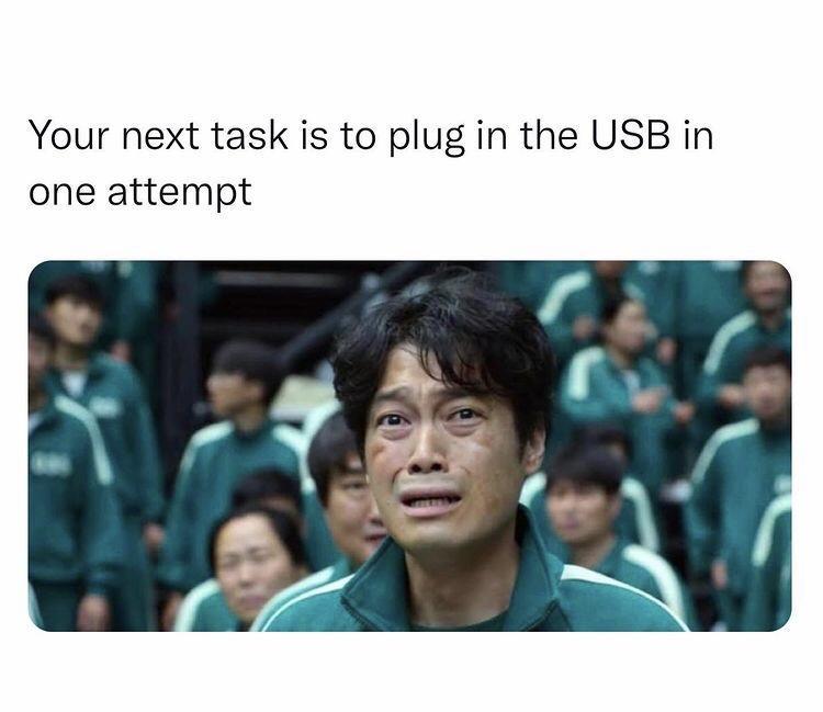 Your next task is to plug in the USB in one attempt