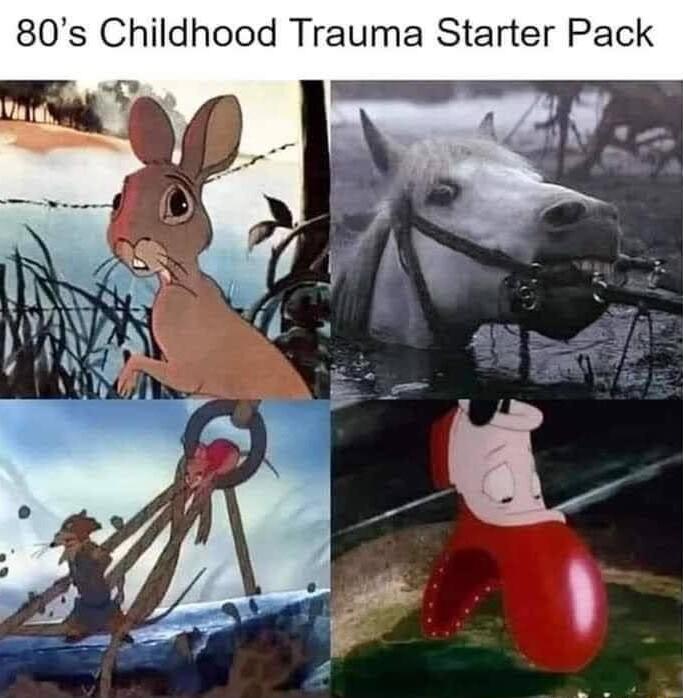 80s Childhood Trauma Starter Pack