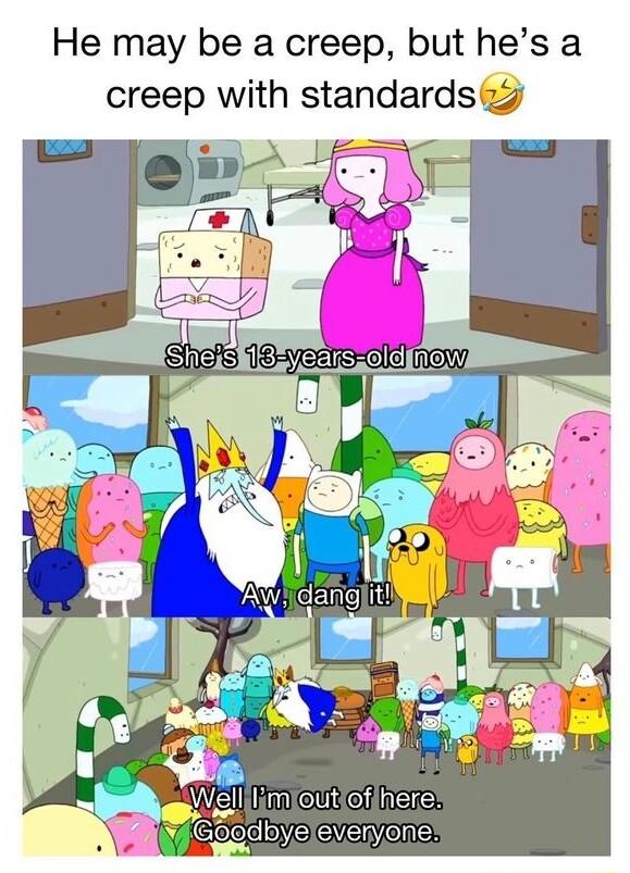 He may be a creep but hes a creep with standards s