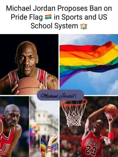 Michael Jordan Proposes Ban on Pride Flag in Sports and US School System 1