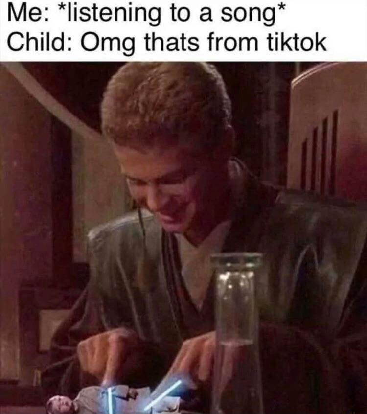 Me listening to a song Child Omg thats from tiktok