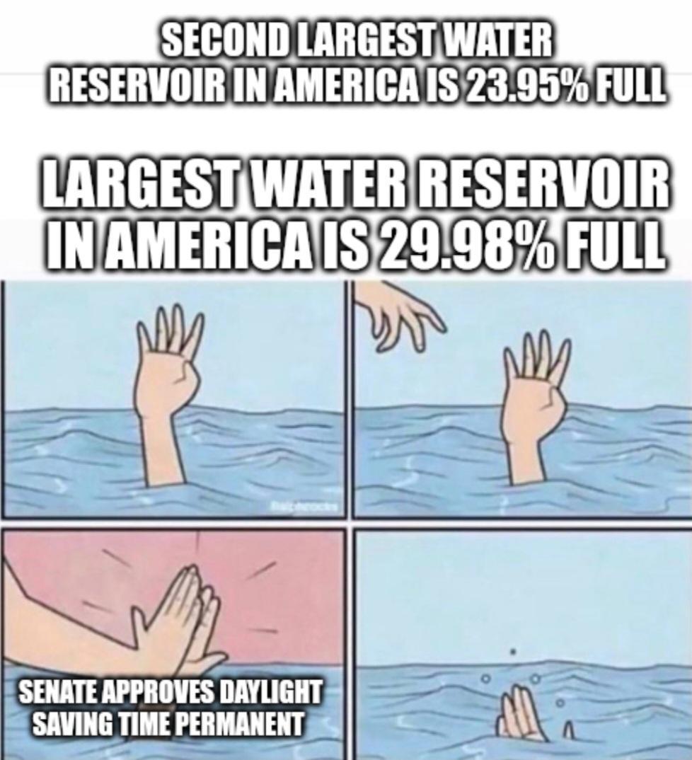 SECOND LARGESTWATER RESERVOIRINAMERICAIS2395 FULL INAMERICAIS129987 FULL U SENATE APPROVES DAYLIGHT