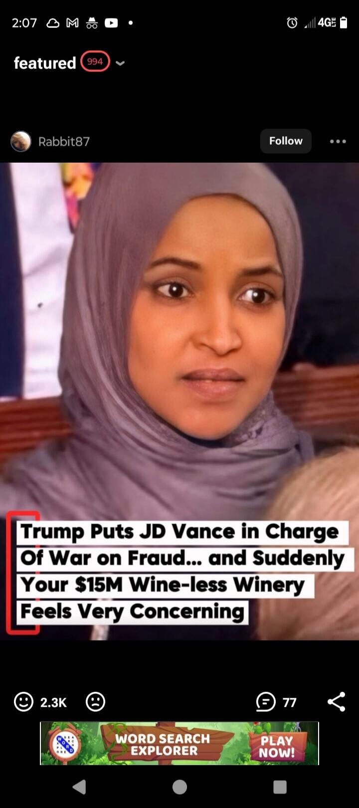 Trump Puts JD Vance in Charge Of War on Fraud... and Suddenly Your $15M Wine-less Winery Feels Very Concerning