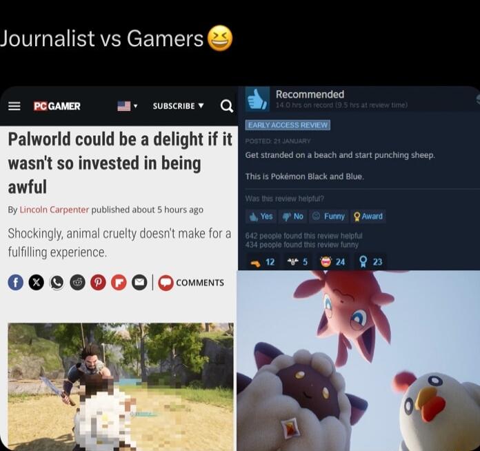 Journalist vs Gamers e o Palworld could be a delight f it wasnt so invested in being