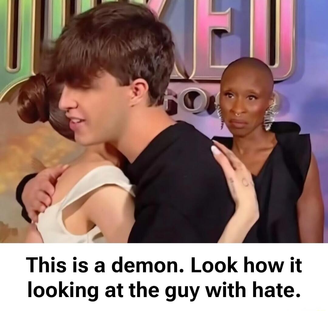 This is a demon. Look how it looking at the guy with hate.