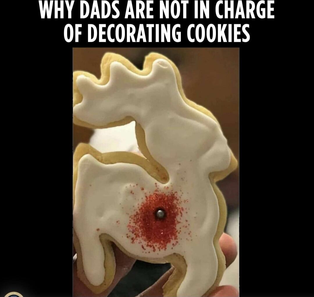 WHY DADS ARE NOT IN CHARGE OF DECORATING COOKIES