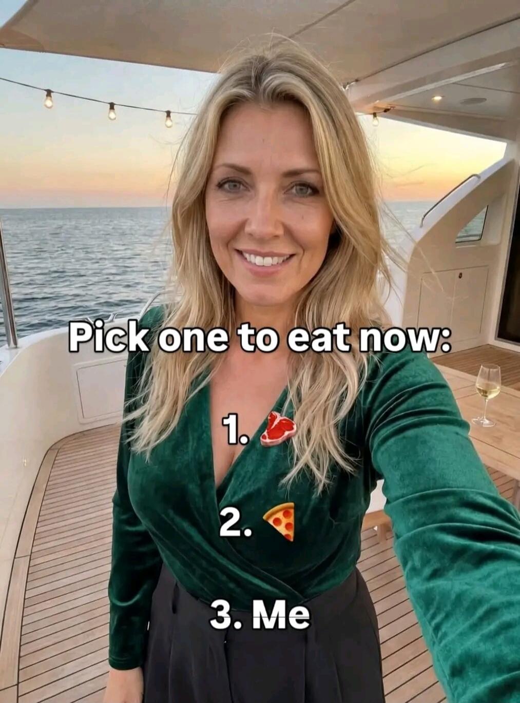 Pick one to eat now: 1. 2. 3. Me