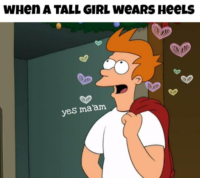 WHeN A TALL GIRL WEARS HeeLs
