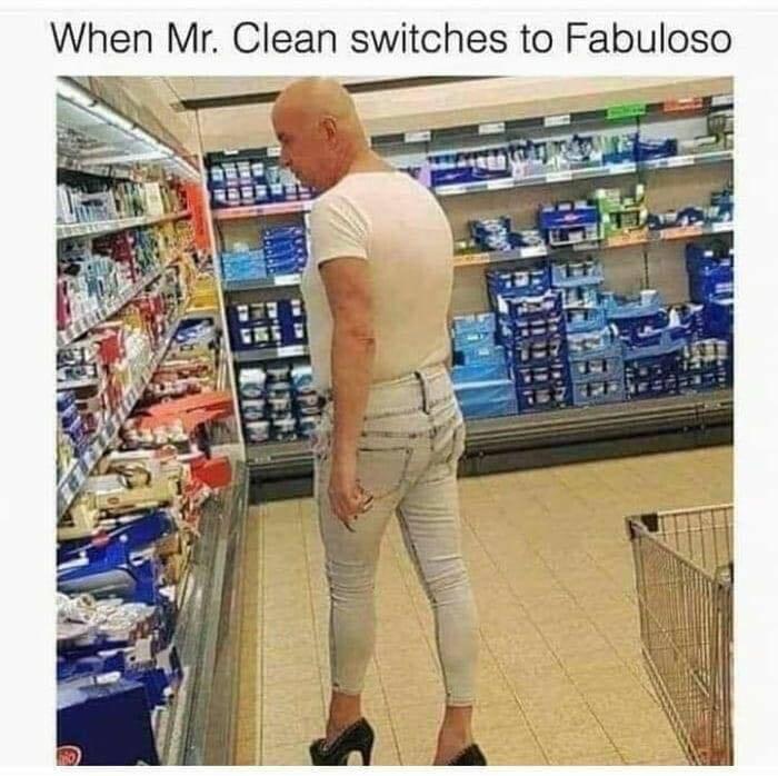 When Mr Clean switches to Fabuloso