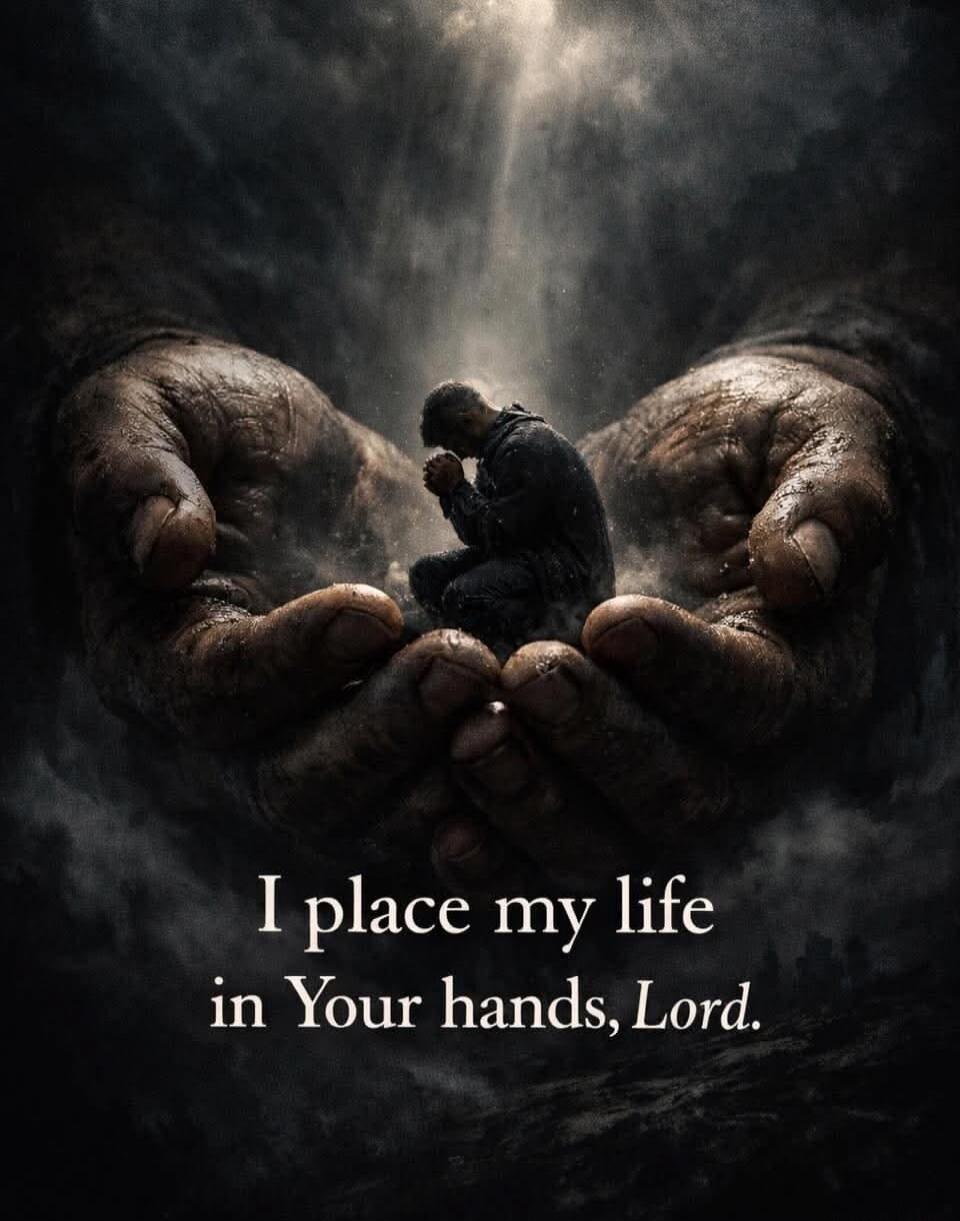 I place my life in Your hands, Lord.