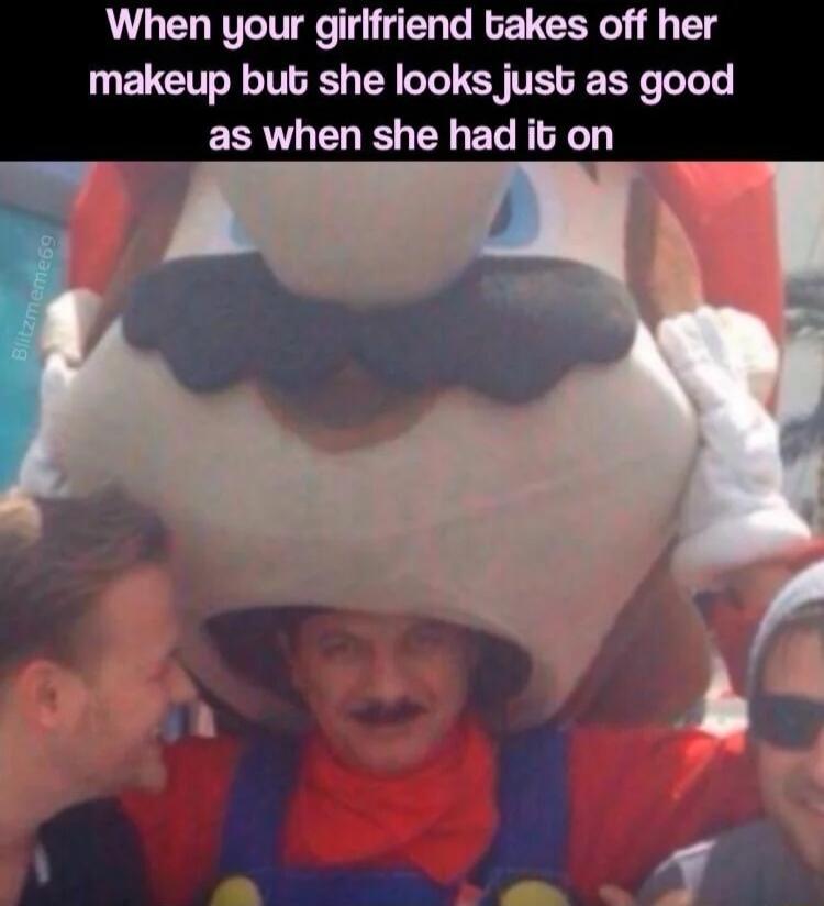 When your girlfriend Gakes off her makeup but she looks just as good as when she had it on J