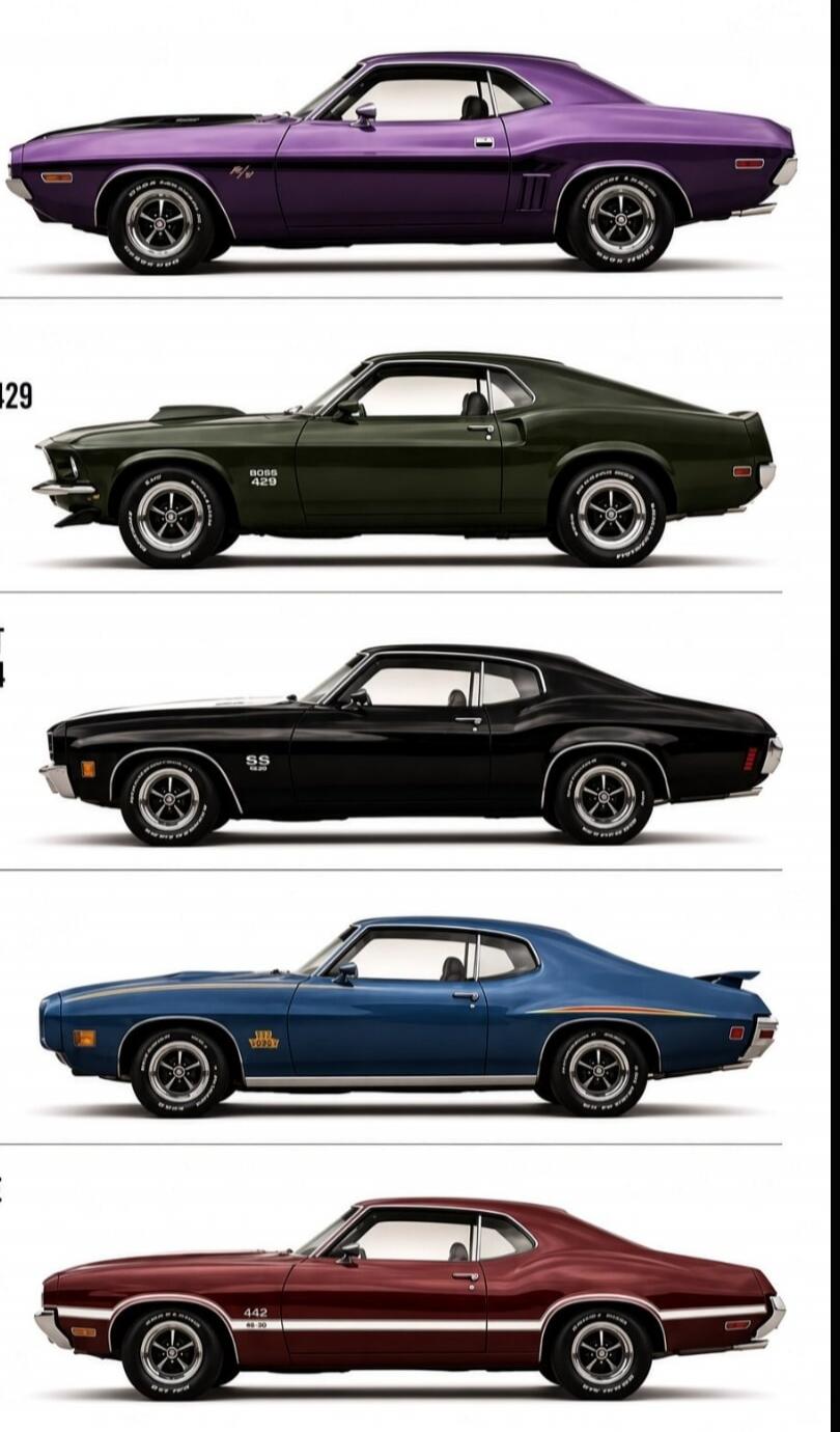 R/T, BOSS 429, SS, THE JUDGE, 442