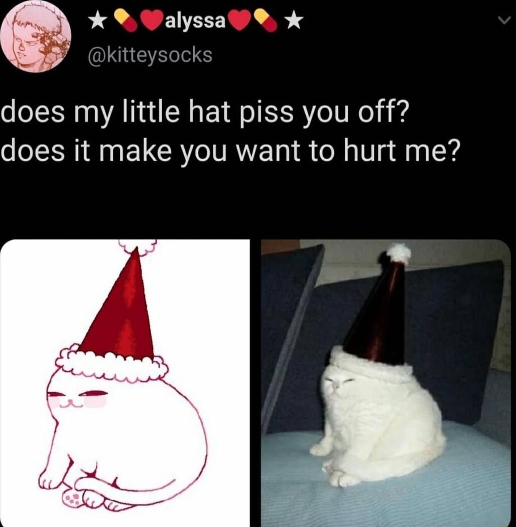 Walyssa okitteysock does my little hat piss you off does it make you want to hurt me