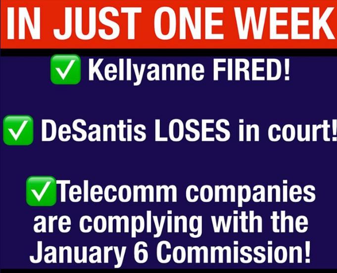 IN JUST ONE WEEK A CIVENCRE DeSantis LOSES in court VAL T R U BT ES are complying with the AELTET T I RS G