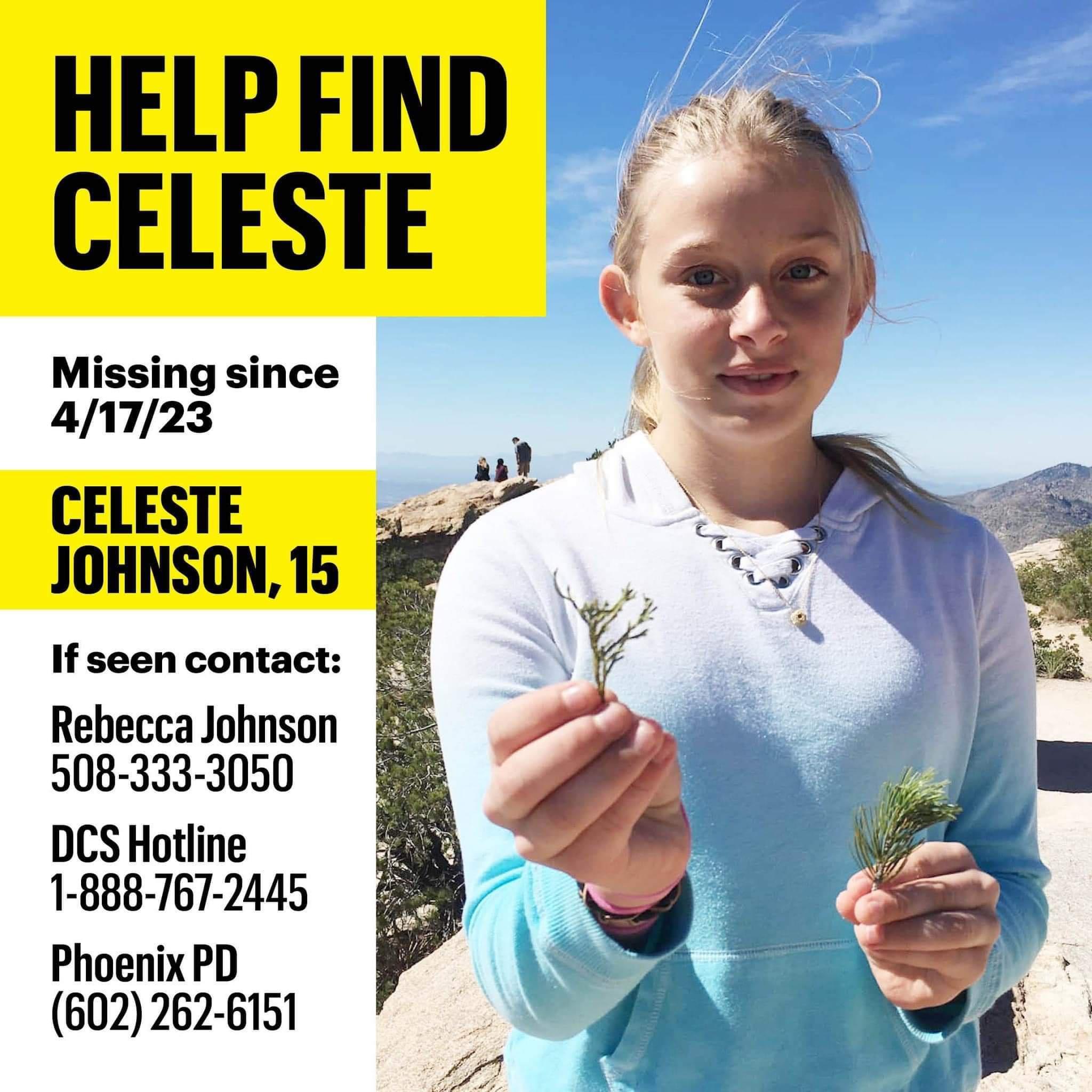 Missing since 41723 If seen contact Rebecca Johnson 508 333 3050 DCS Hotline 1 888 767 2445 Phoenix PD 602 262 6151