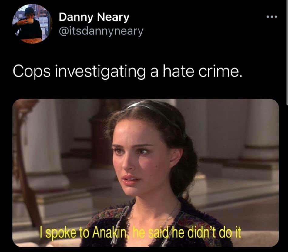 PELLIENEETT E SNCNECELRIGEETY Cops investigating a hate crime