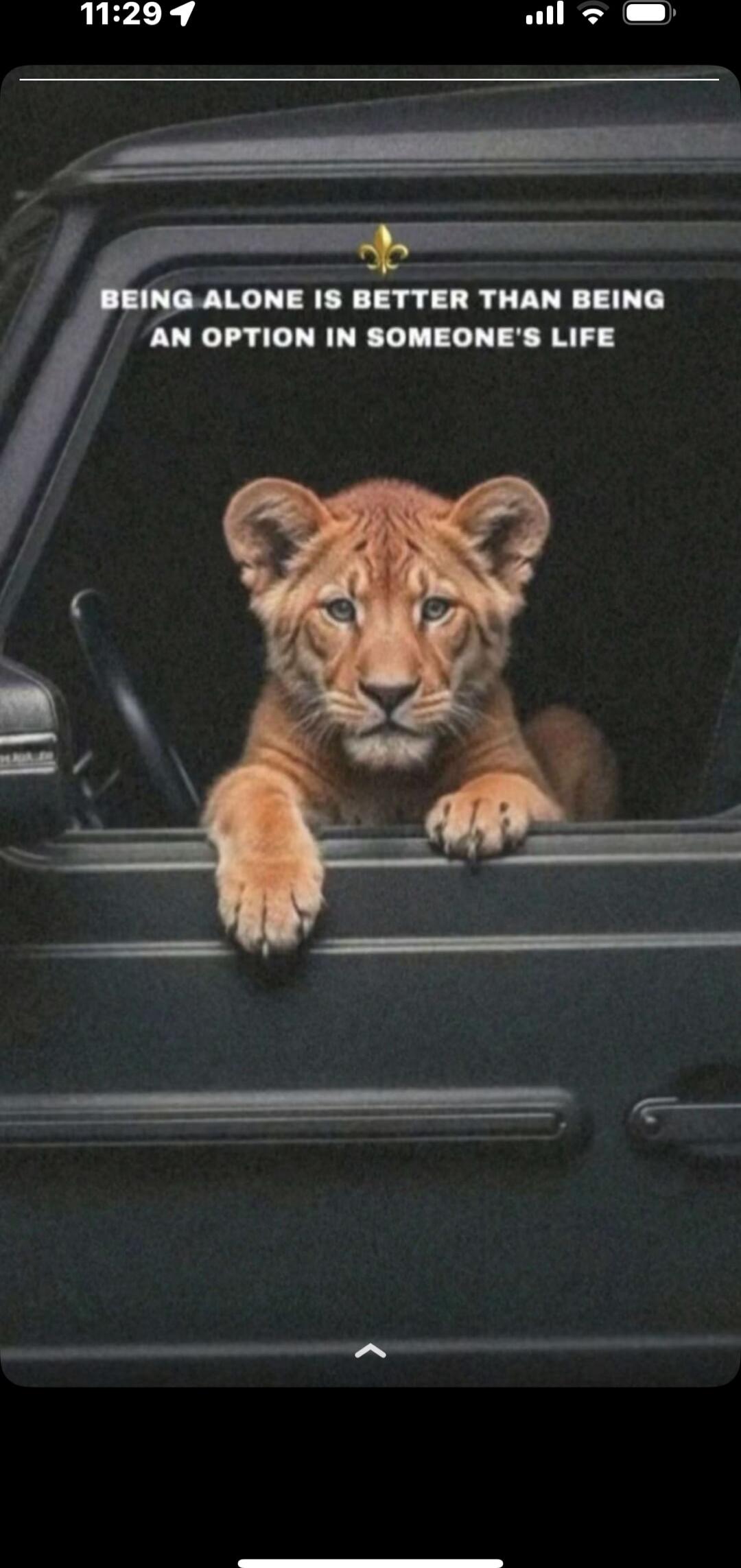 BEING ALONE IS BETTER THAN BEING AN OPTION IN SOMEONE'S LIFE