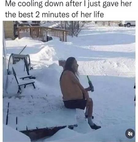 Me cooling down after I just gave her the best 2 minutes of her life